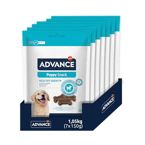 ADVANCE Snacks Puppy - Galletas Para Cachorros - Pack De 7 x 150 g - Total 1,05 kg