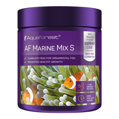 Aquaforest AF Marine Mix S - Alimento granulado hundido, 120 g