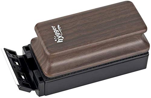 hygger Limpiador para Acuarios, Limpiador de Vidrio Magnético con Raspador Reemplazable Limpiar Cepillo Flotante para Acuario Pecera y Algas Accesorios Limpiadores (S - 94 X 46×25mm)