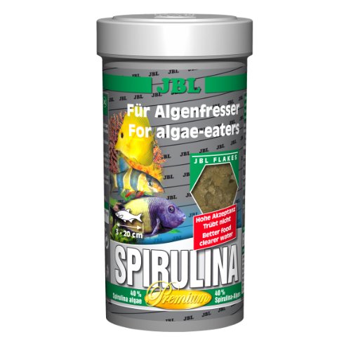JBL Spirulina 30004 Premium - Alimentos completos para Peces de Acuario, 100 ml