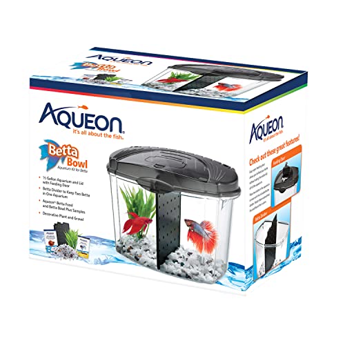 Aqueon Betta Bowl Kit Negro .5 Galones