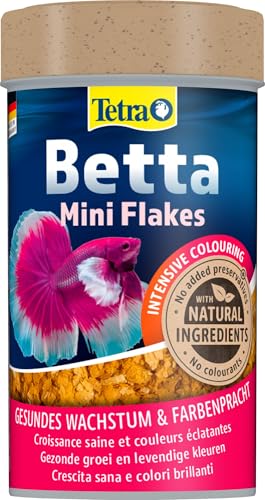 Tetra Betta Mini Flakes - alimento en forma de escamas para todos los los bettas, lata de 100 ml